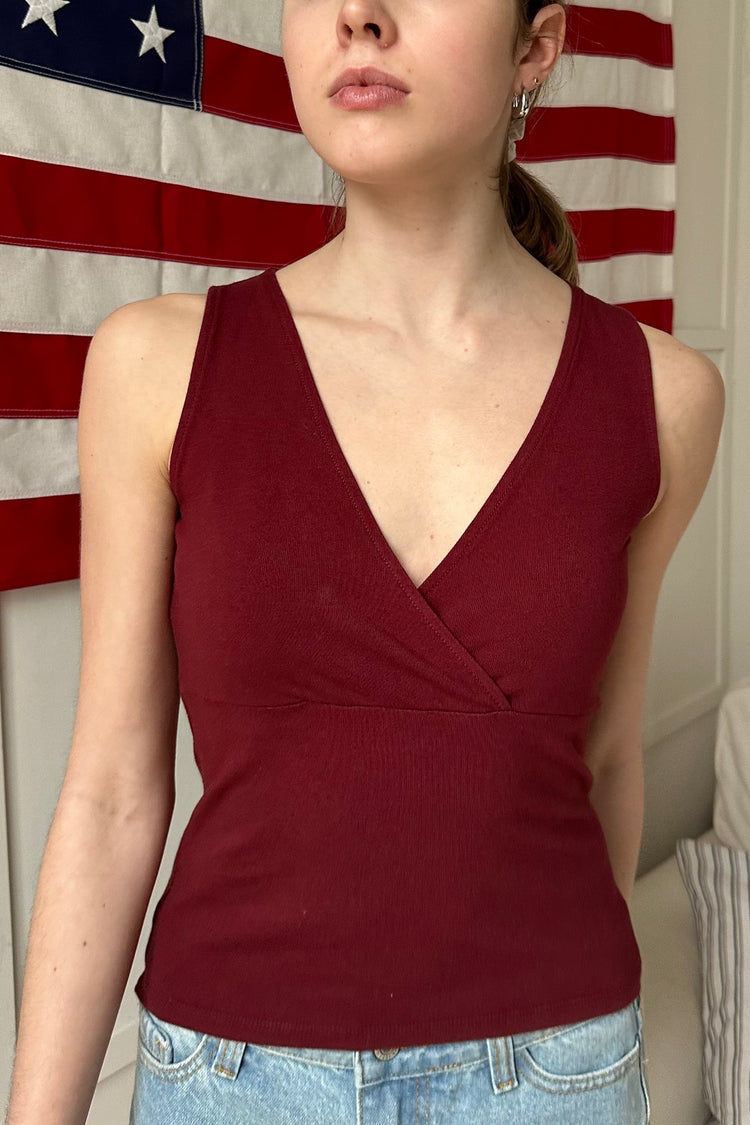 Halle Tank Top | Burgundy / XS/S
